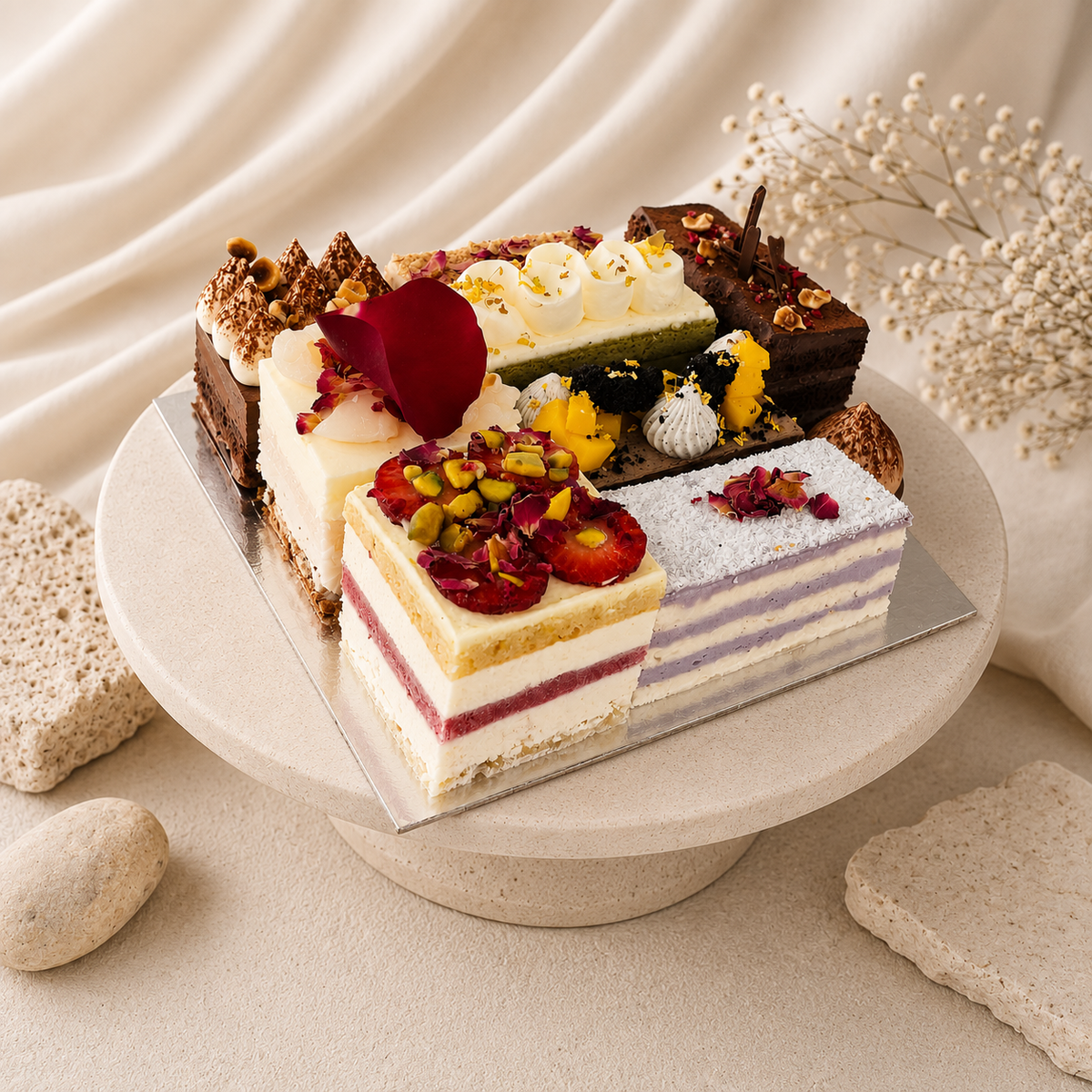 INDIVIDUAL LAYERED CAKES